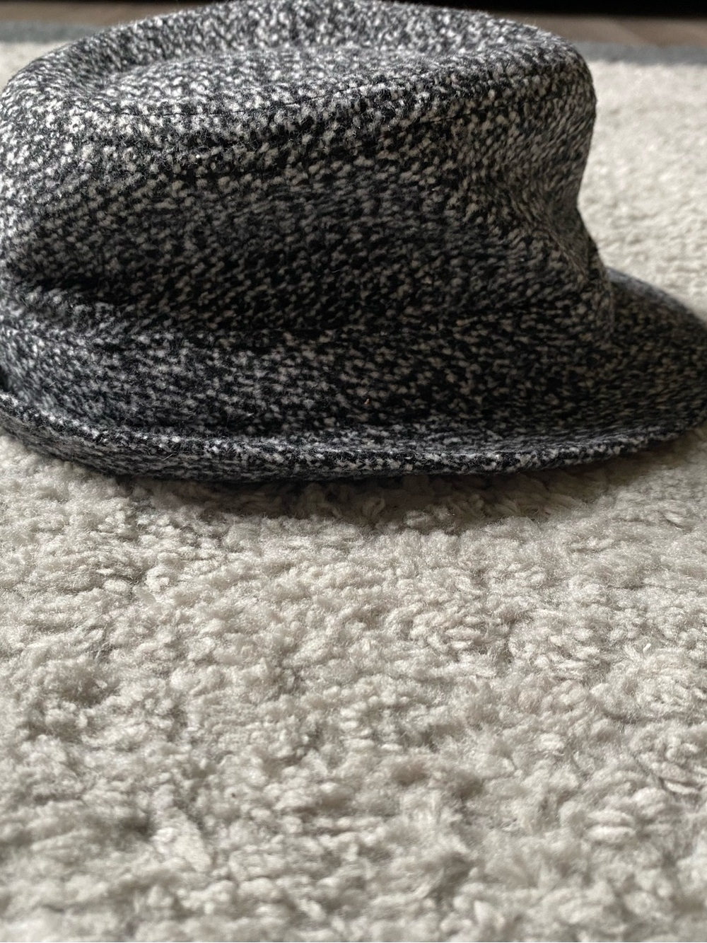 Kids Black & Gray Tweed Fedora Hat